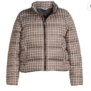 Gingham Puffer Jacket